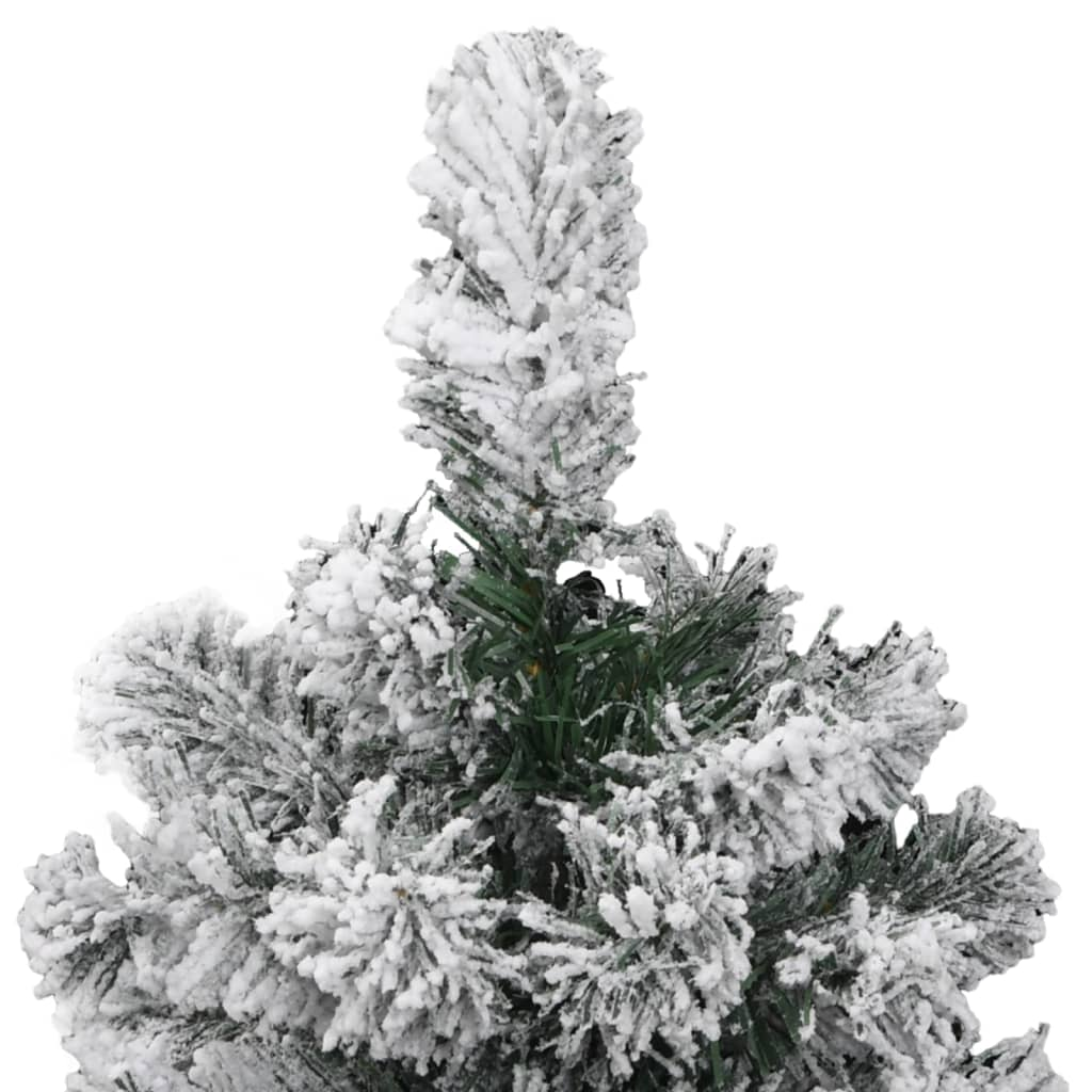 Artificial Hinged Christmas Tree with Flocked Snow 47.2"