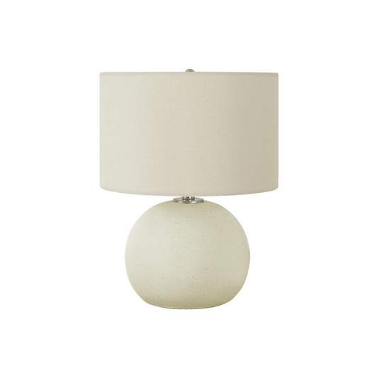 Lighting, 18"H, Table Lamp, Ivory / Cream Shade, Cream Ceramic, Contemporary