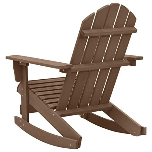 Garden Rocking Chair Wood Brown