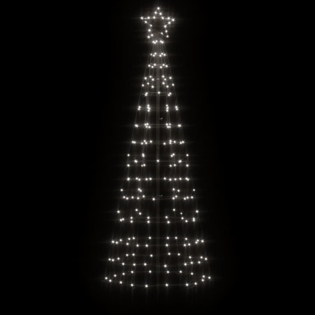 Christmas Tree Light with Spikes 220 LEDs Cold White 70.9"