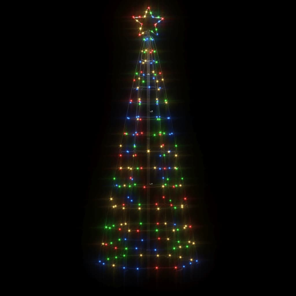 Christmas Tree Light with Spikes 220 LEDs Colorful 70.9"