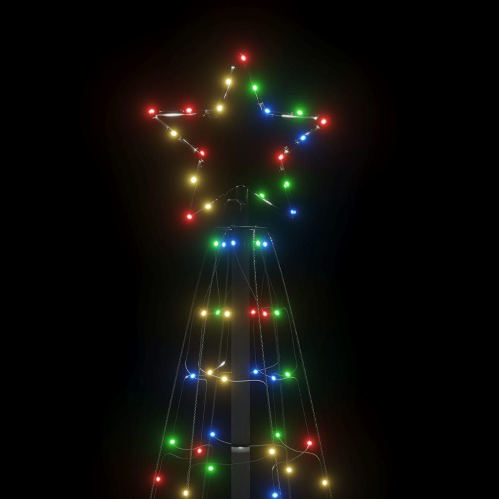 Christmas Tree Light with Spikes 220 LEDs Colorful 70.9"