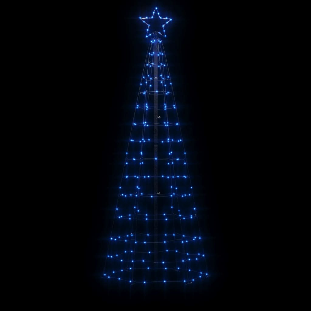 Christmas Tree Light with Spikes 220 LEDs Blue 70.9"