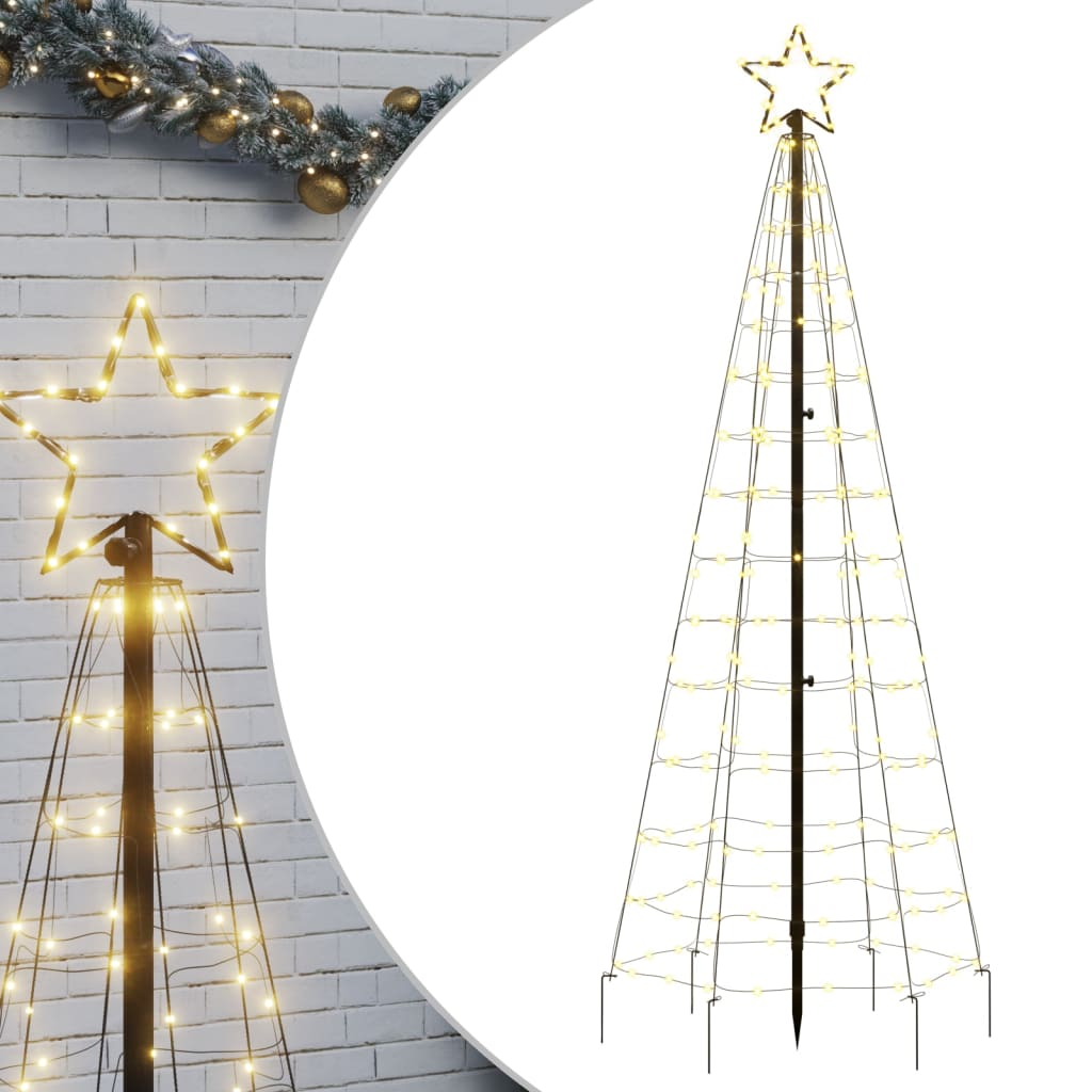 Christmas Tree Light with Spikes 220 LEDs Warm White 70.9"