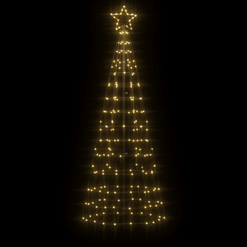 Christmas Tree Light with Spikes 220 LEDs Warm White 70.9"