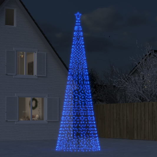 Christmas Tree Light with Spikes 1554 LEDs Blue 196.9"