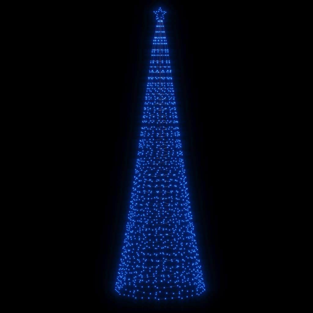 Christmas Tree Light with Spikes 1554 LEDs Blue 196.9"