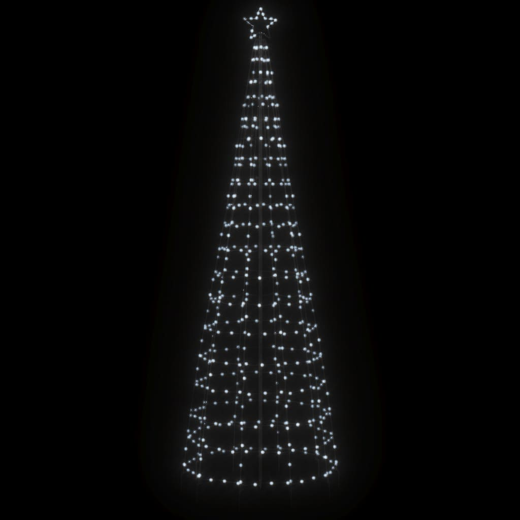 Christmas Tree Light with Spikes 570 LEDs Cold White 118.1"