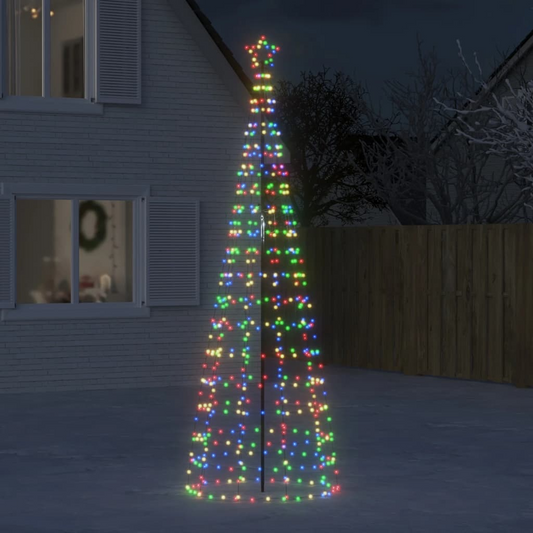 Christmas Tree Light with Spikes 570 LEDs Colorful 118.1"