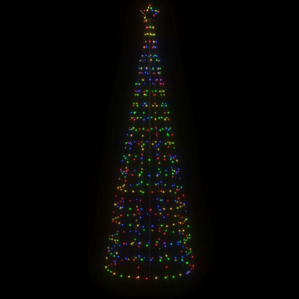 Christmas Tree Light with Spikes 570 LEDs Colorful 118.1"