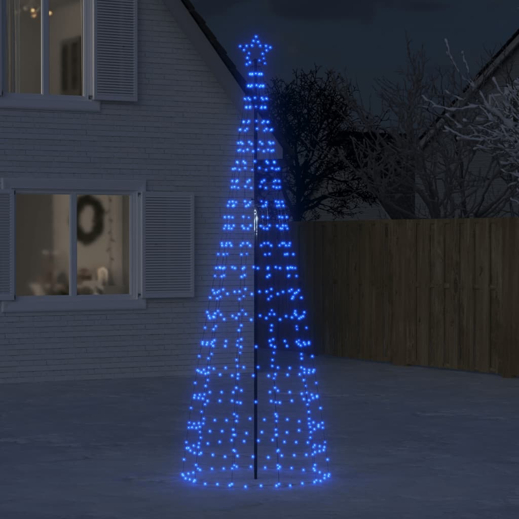 Christmas Tree Light with Spikes 570 LEDs Blue 118.1"