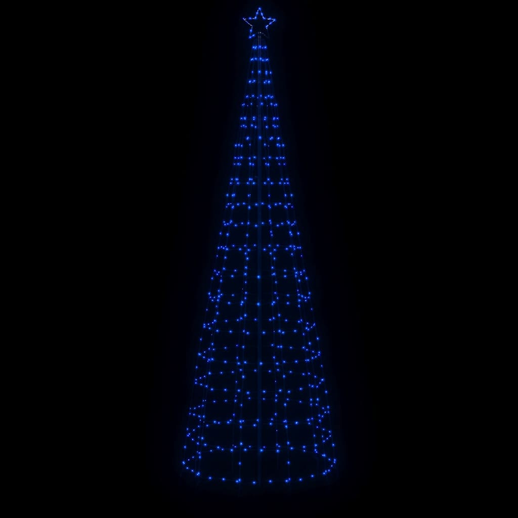 Christmas Tree Light with Spikes 570 LEDs Blue 118.1"