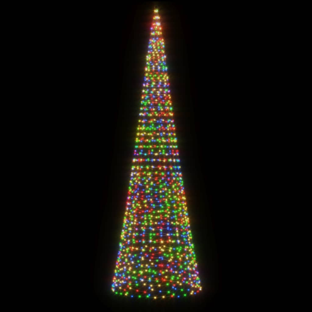 vidaXL Christmas Tree Light Cone 1554 LEDs Colorful 196.9"