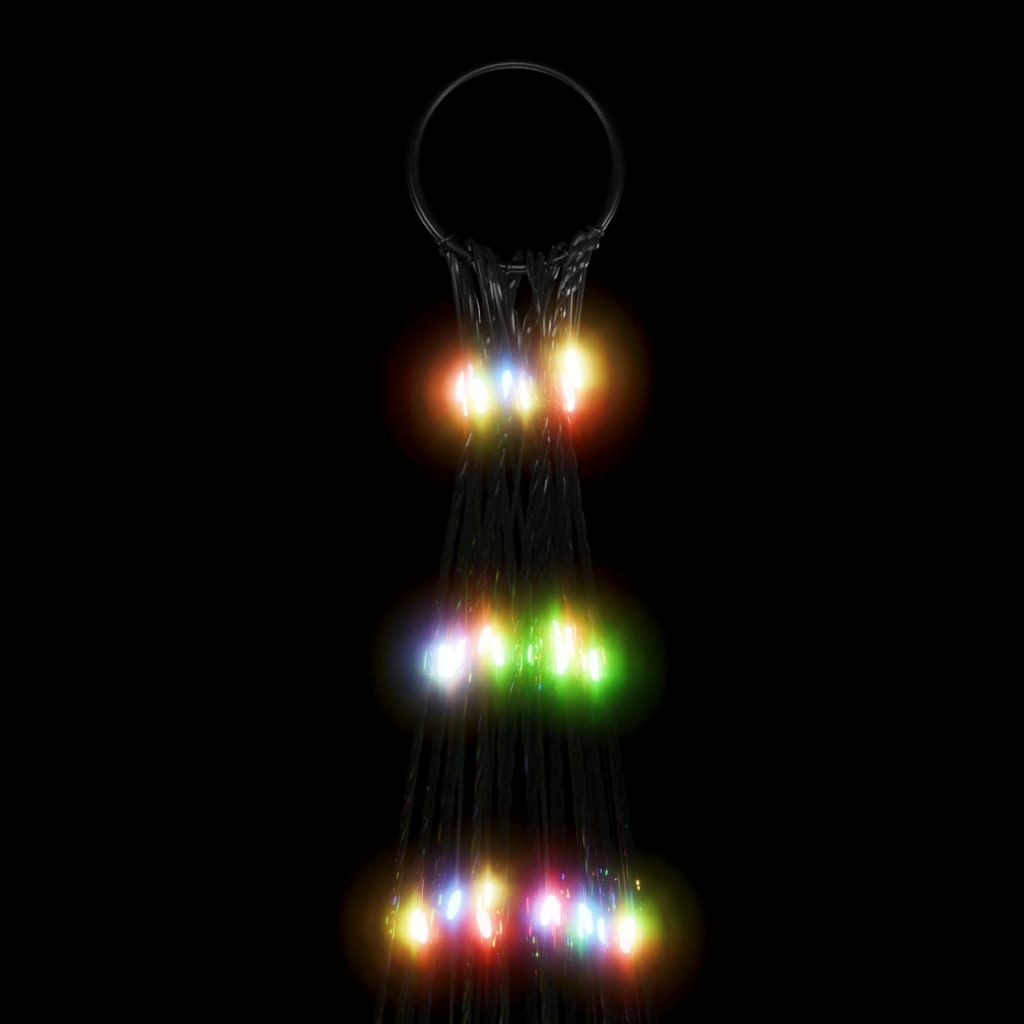 Christmas Tree Light on Flagpole 3000 LEDs Colorful 315"