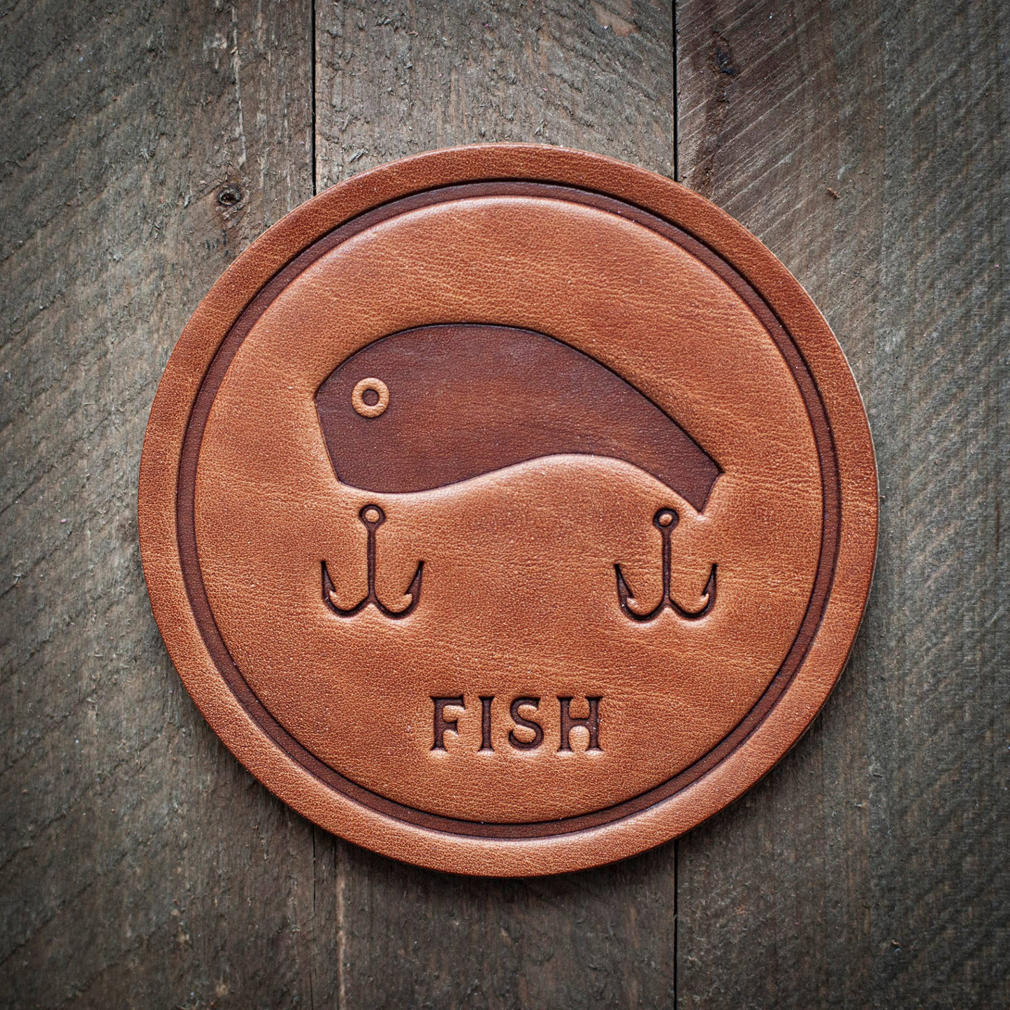 Fish Leather Coaster