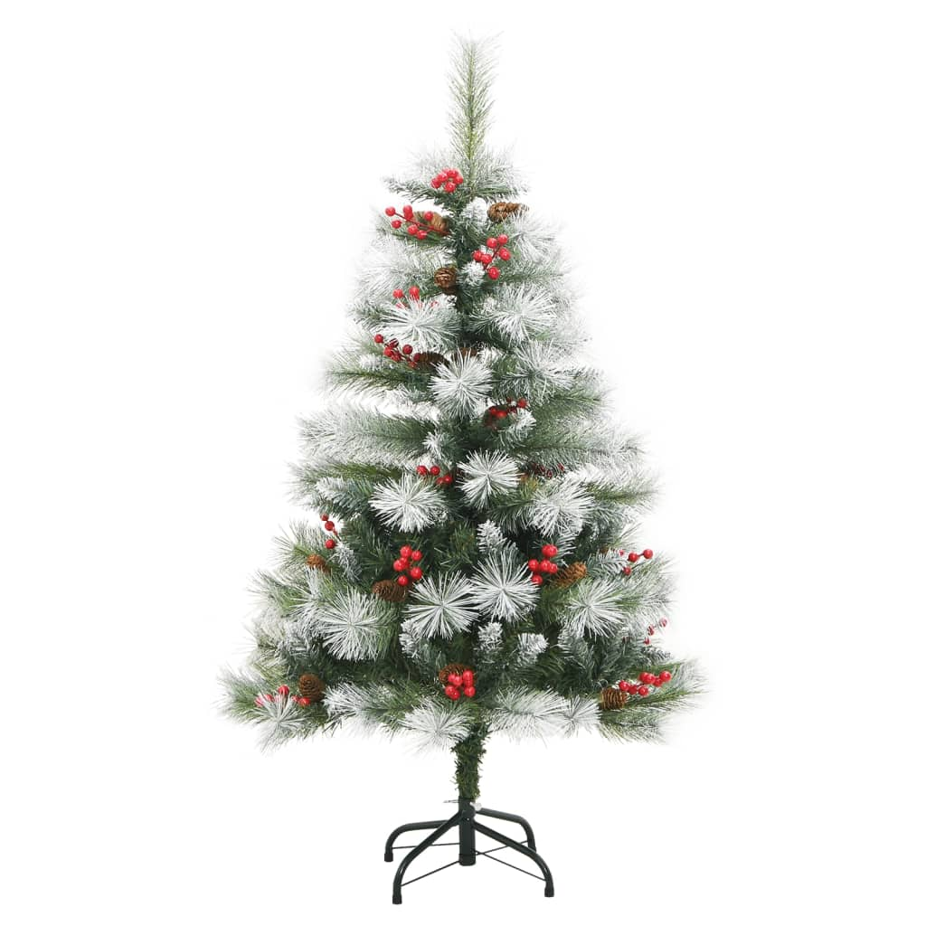 Artificial Hinged Christmas Tree 150 LEDs & Ball Set 59.1"