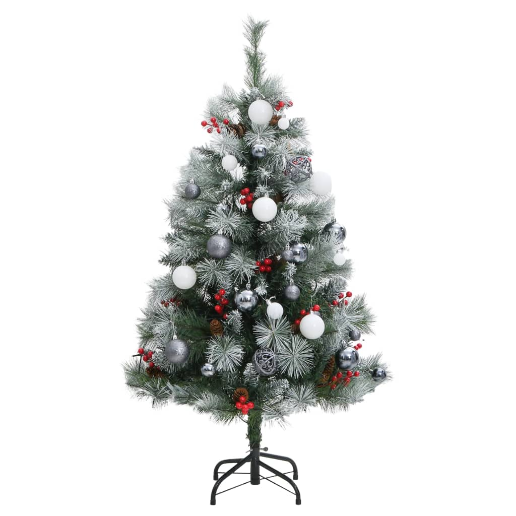 Artificial Hinged Christmas Tree 150 LEDs & Ball Set 47.2"