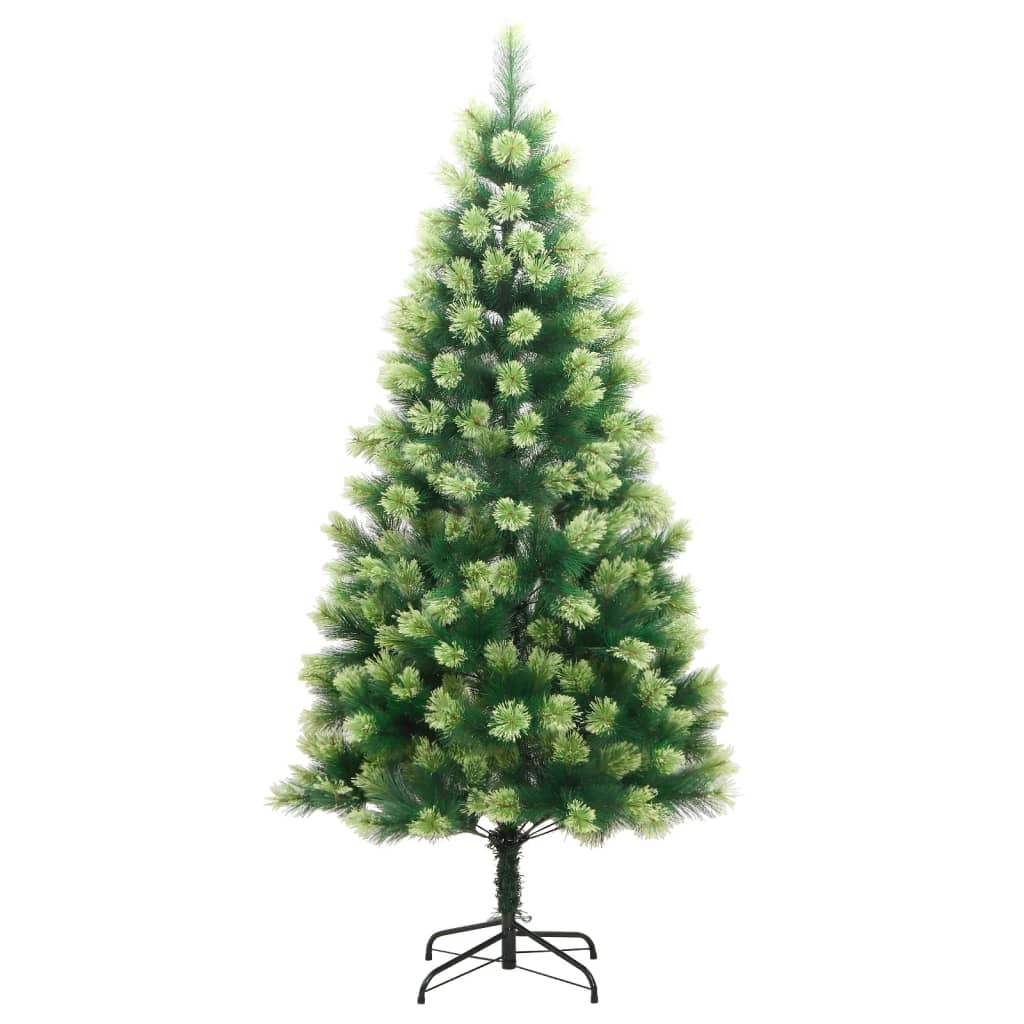 Artificial Hinged Christmas Tree 300 LEDs & Ball Set 82.7"