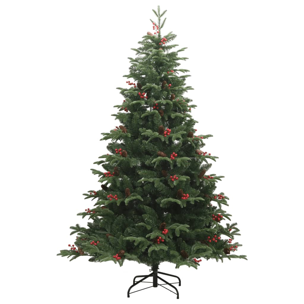 Artificial Hinged Christmas Tree 300 LEDs & Ball Set 82.7"