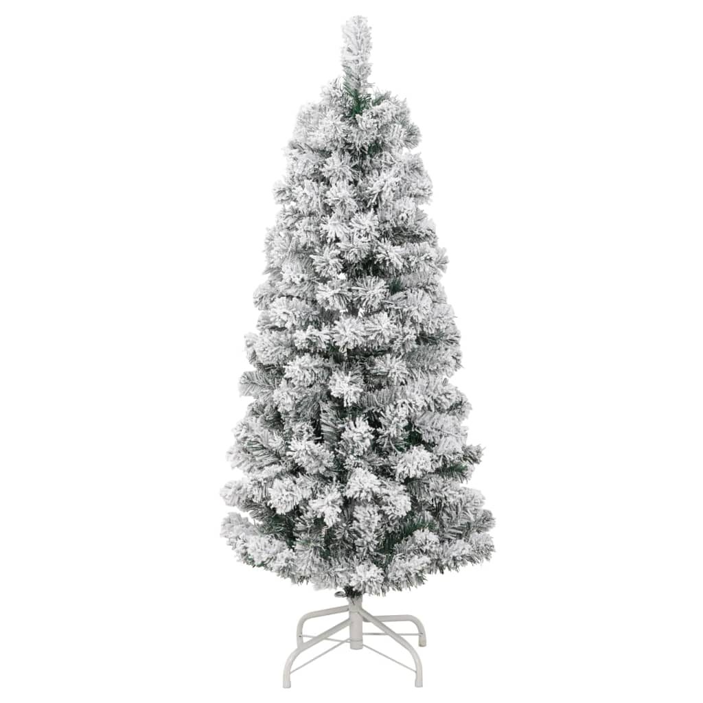 Artificial Hinged Christmas Tree 150 LEDs & Ball Set 59.1"