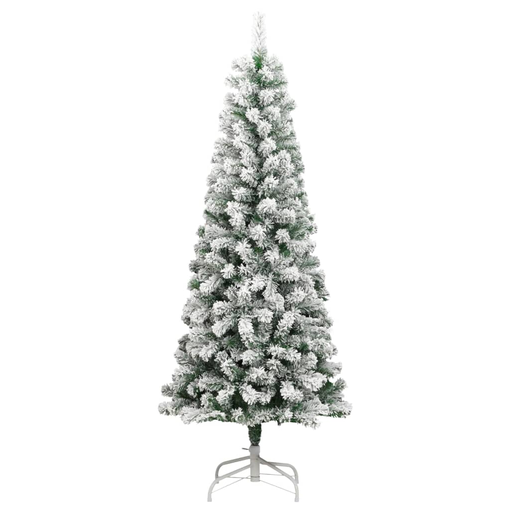 Artificial Hinged Christmas Tree 300 LEDs & Ball Set 82.7"