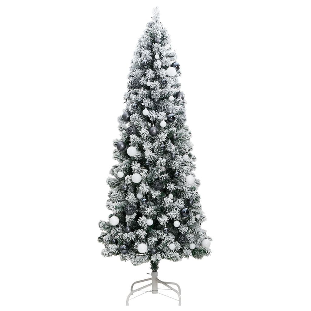 Artificial Hinged Christmas Tree 300 LEDs & Ball Set 70.9"