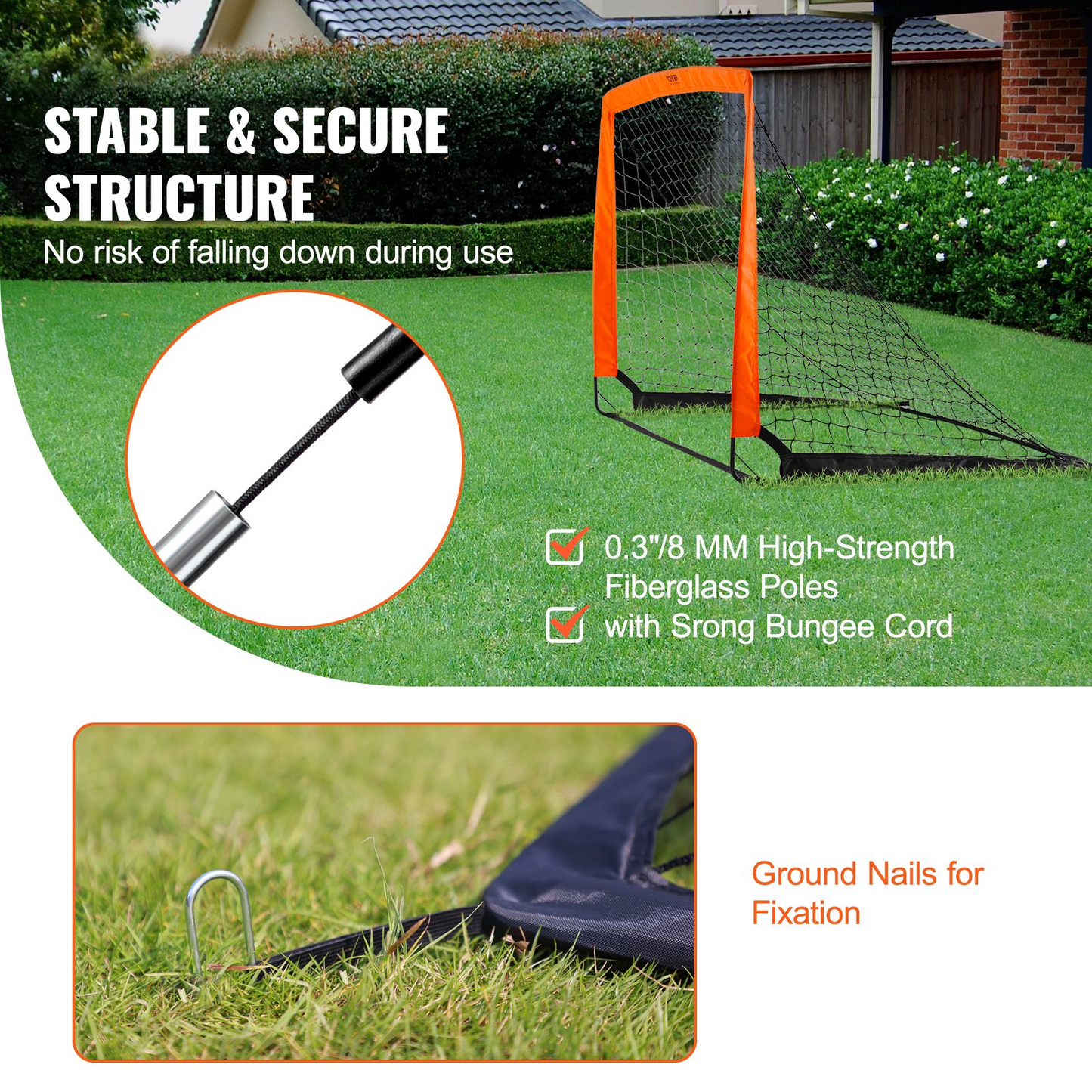 Portable Soccer Goal, 4x3 ft Kids Backyard Soccer Net, Foldable Pop Up Practice Soccer Net, Mini Youth Training Soccer Goal Set, All-Weather Indoor Outdoor Soccer Goals with Carry Bag, 1 Pack