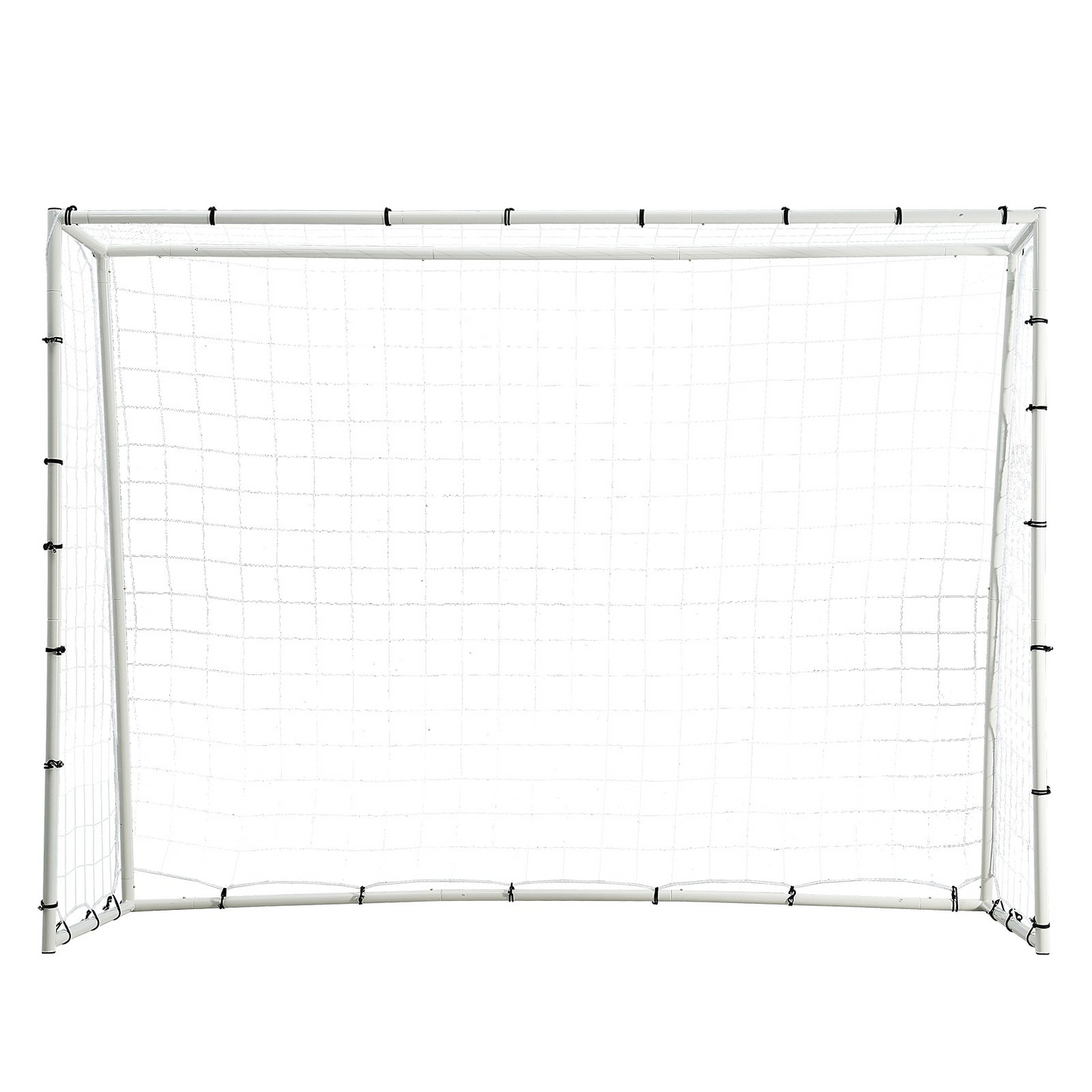 Soccer Rebound Trainer, 8x6FT Iron Soccer Training Equipment, Sports Football Rebounder Wall with Double-Sided Rebounding Net & Goal, Perfect for Backyard Practicing, Solo Training, Passing