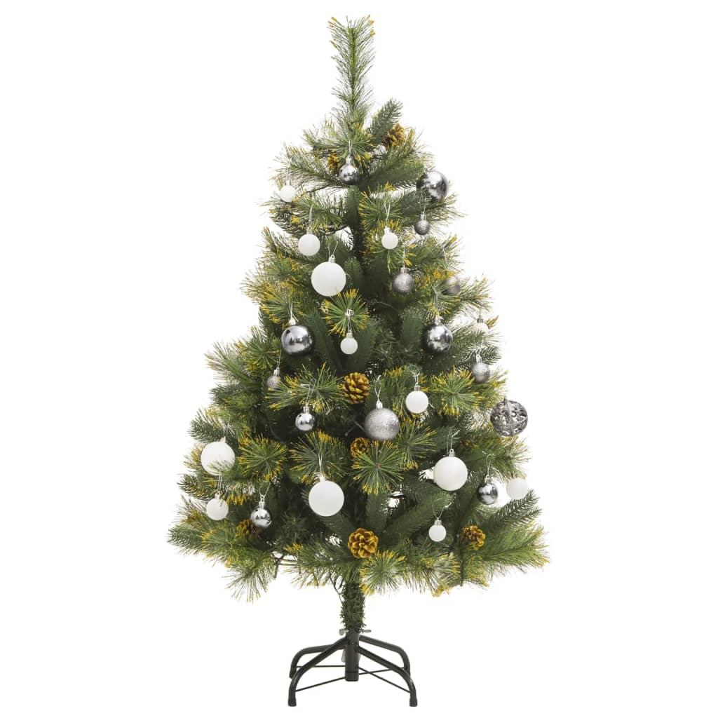 Artificial Hinged Christmas Tree 150 LEDs & Ball Set 47.2"