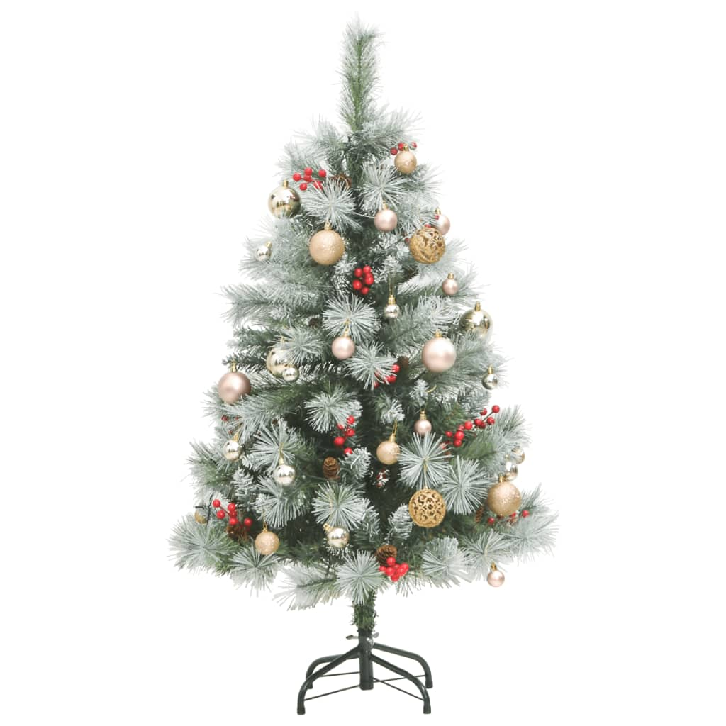 Artificial Hinged Christmas Tree 150 LEDs & Ball Set 47.2"