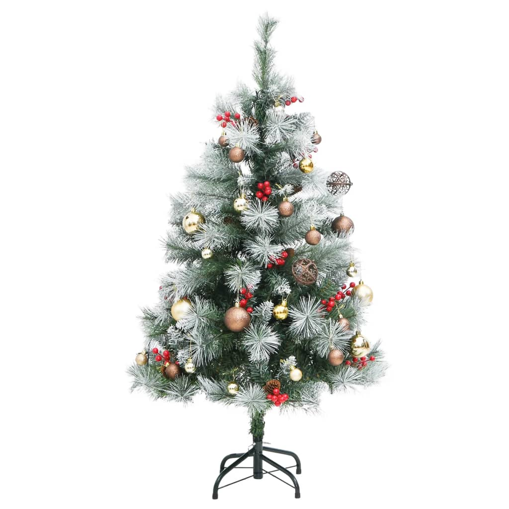 Artificial Hinged Christmas Tree 150 LEDs & Ball Set 47.2"