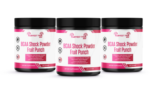 BCAA Shock Powder (Fruit Punch) 3 Pack