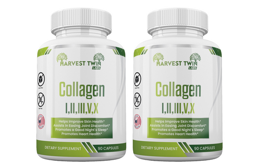 Collagen Peptides I,II,III,V,X (2 Pack)