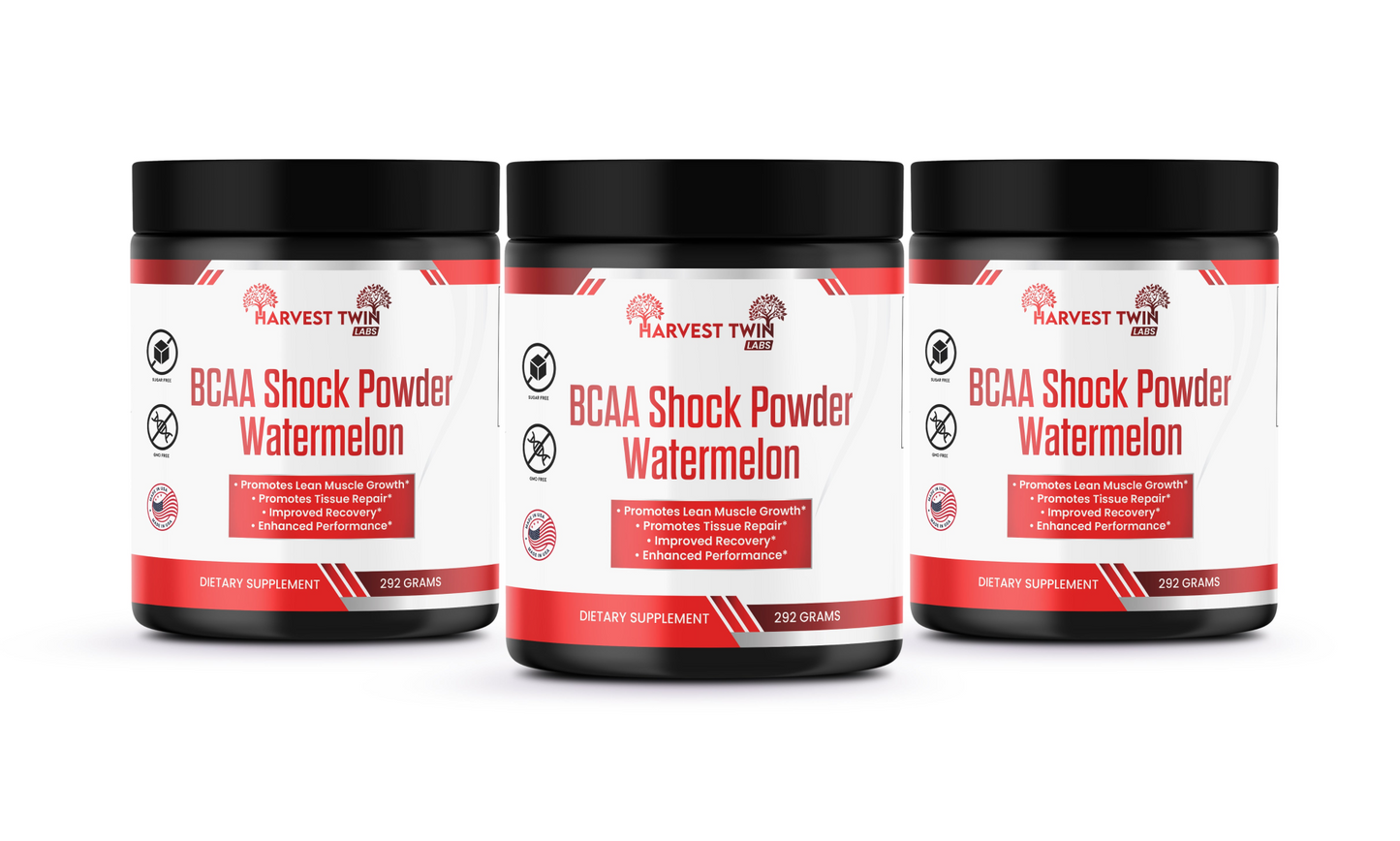 BCAA Shock Powder (Watermelon) 3 Pack