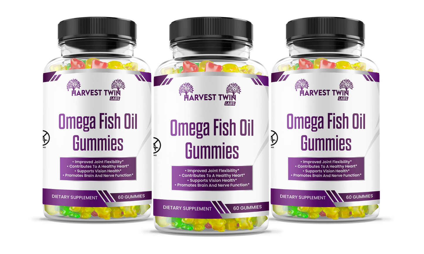 Omega Fish Oil Gummies 3 Pack