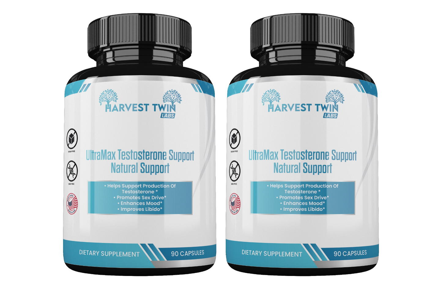 2 Pack Ultra Test Natural Testosterone Support