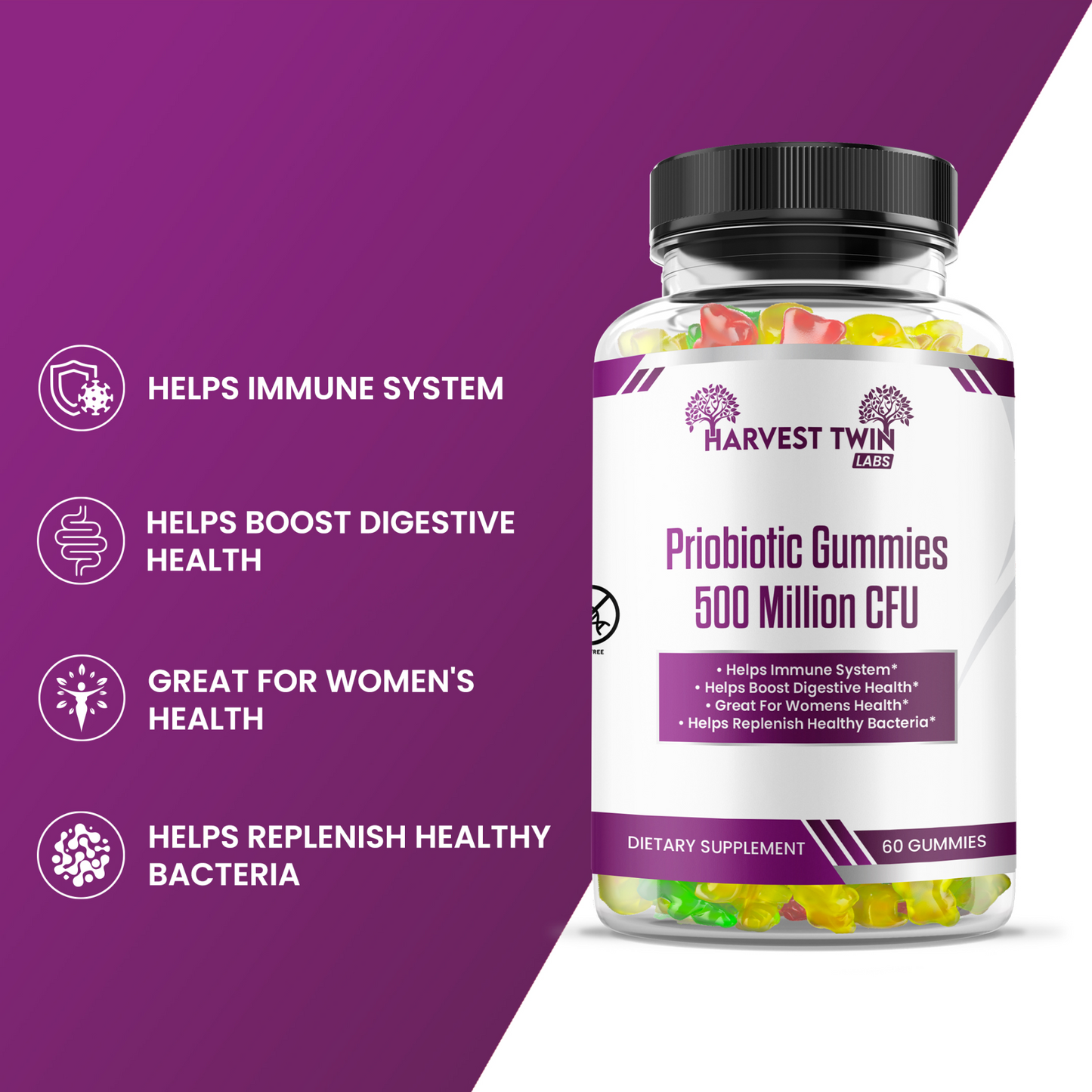 2 Pack Probiotic Gummies