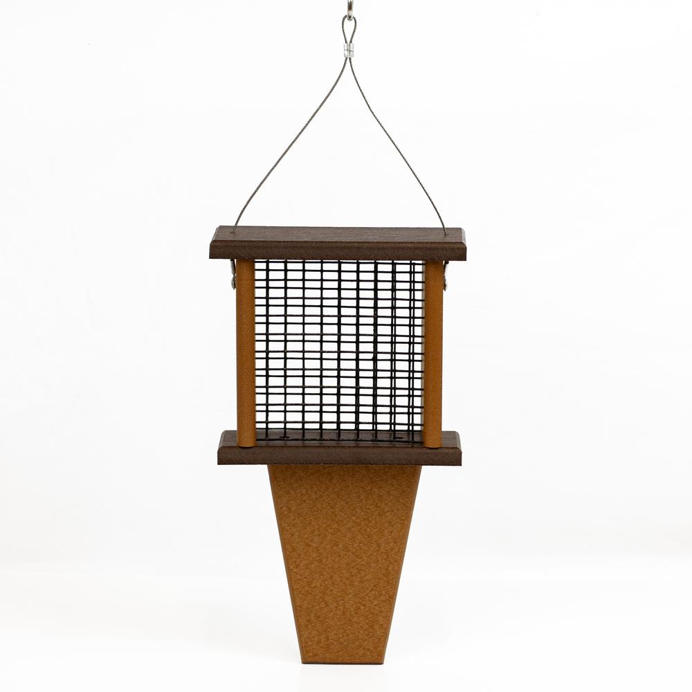 Tail Prop Suet Bird Feeder Made with High Density Poly Resin