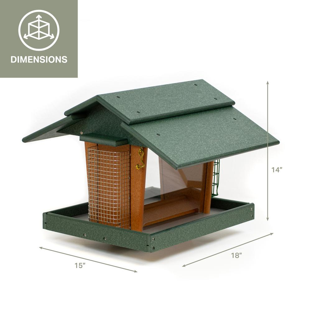 Classic Deluxe Bird Feeder Made with High Density Poly Resin