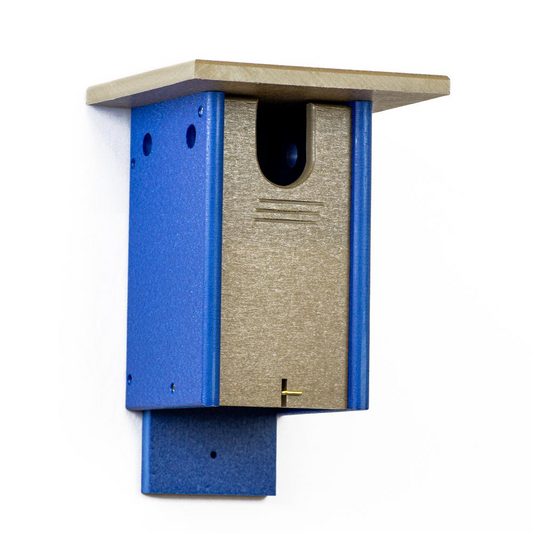 Blue Bird House Made of High Density Poly Resin