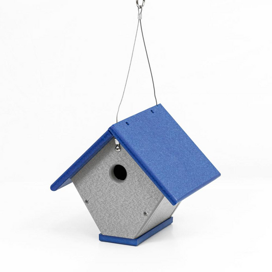 Wren or Chickadee Bird House Made of High Density Poly Resin