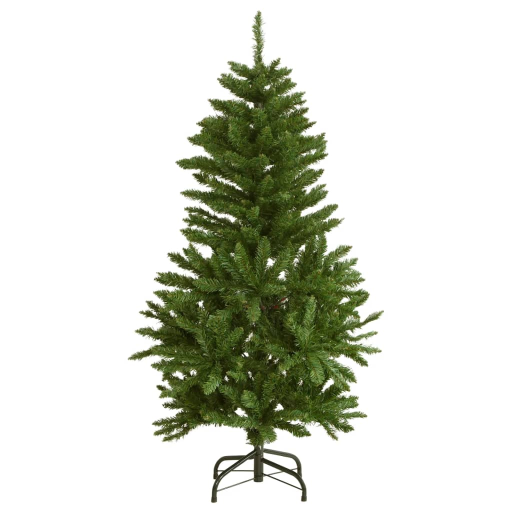 vidaXL Artificial Hinged Christmas Tree 150 LEDs 47.2"