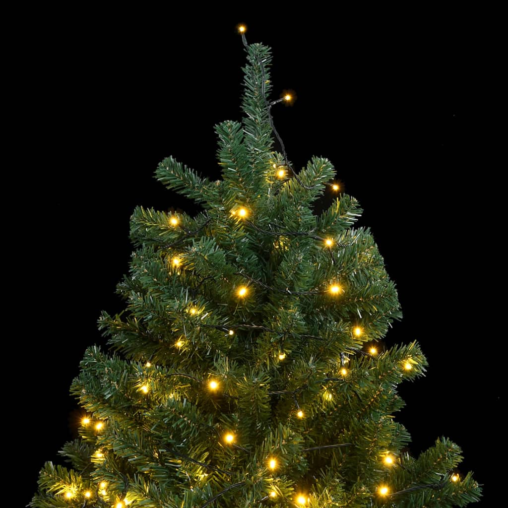 vidaXL Artificial Hinged Christmas Tree 300 LEDs 82.7"