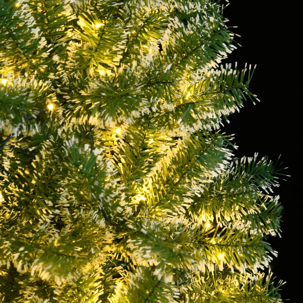 vidaXL Artificial Christmas Tree 300 LEDs & Flocked Snow 94.5"