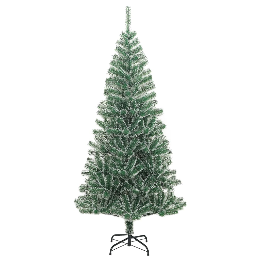 vidaXL Artificial Christmas Tree 300 LEDs & Flocked Snow 94.5"