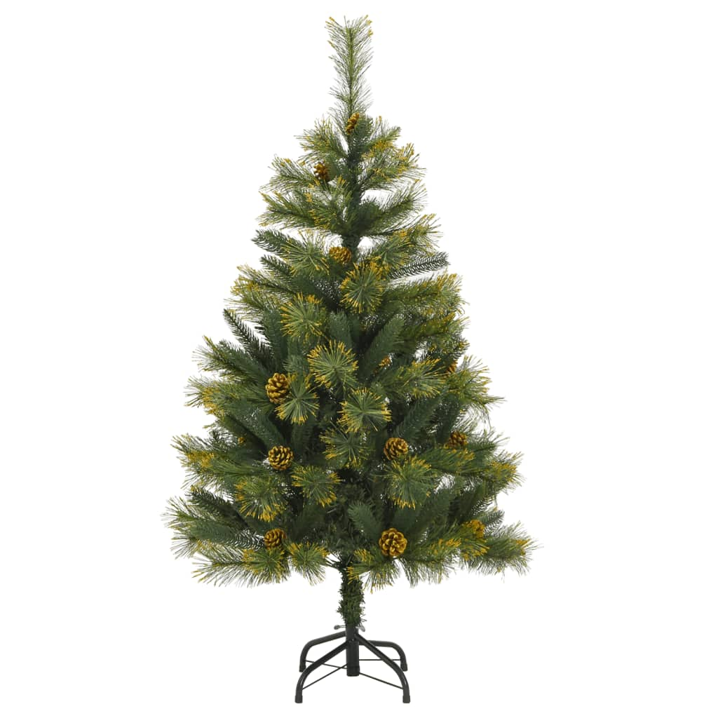 vidaXL Artificial Hinged Christmas Tree 150 LEDs 59.1"