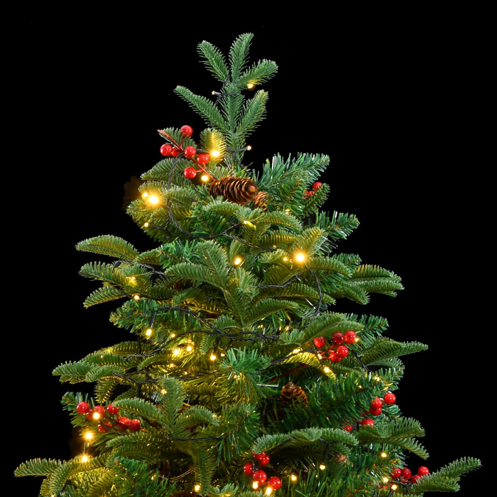 vidaXL Artificial Hinged Christmas Tree 300 LEDs 82.7"