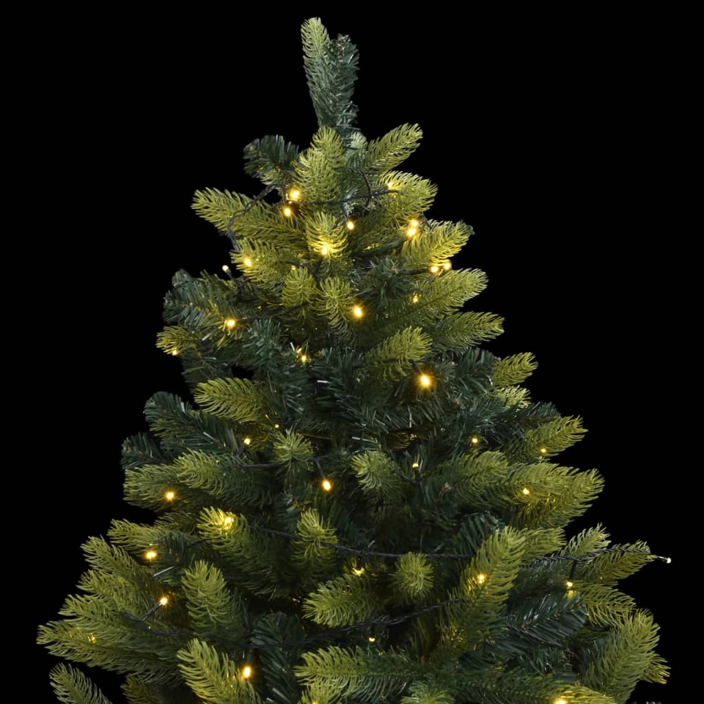 vidaXL Artificial Hinged Christmas Tree 300 LEDs 70.9"