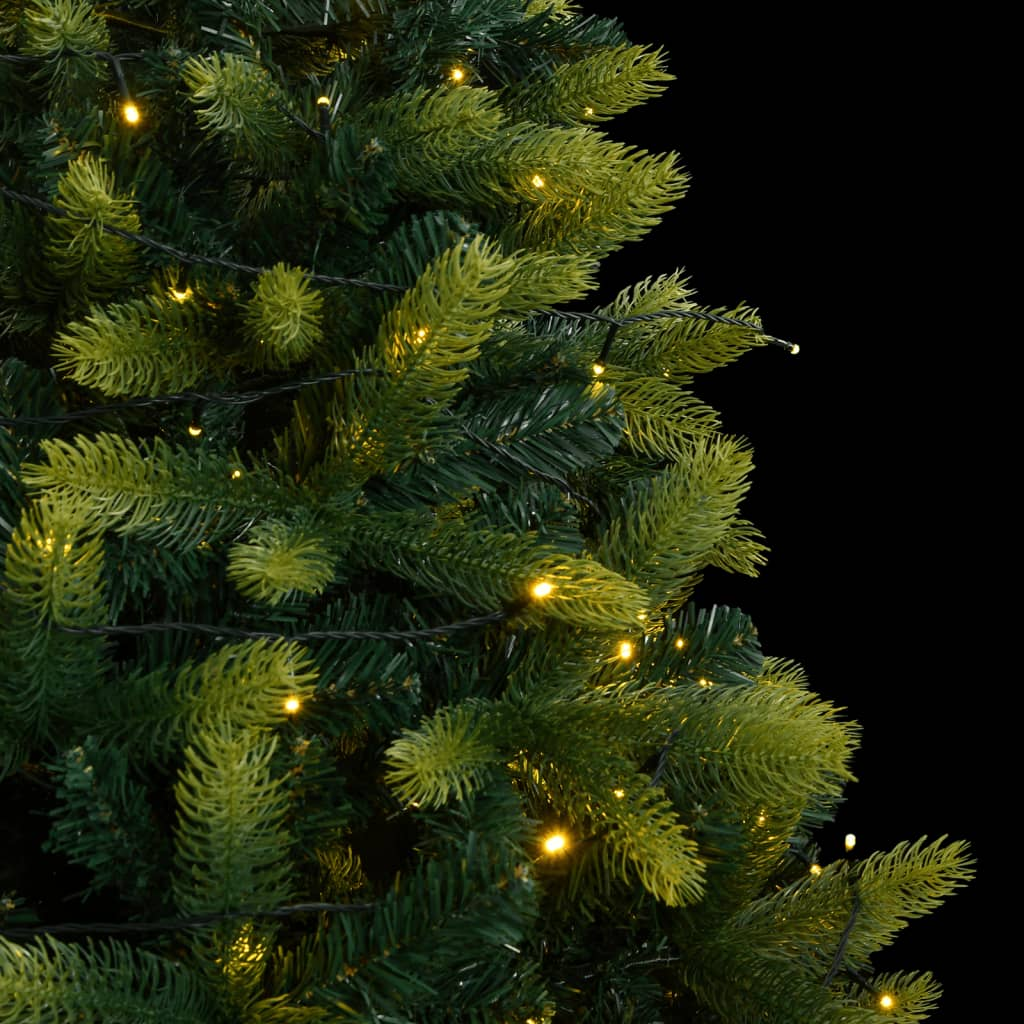 vidaXL Artificial Hinged Christmas Tree 300 LEDs 70.9"