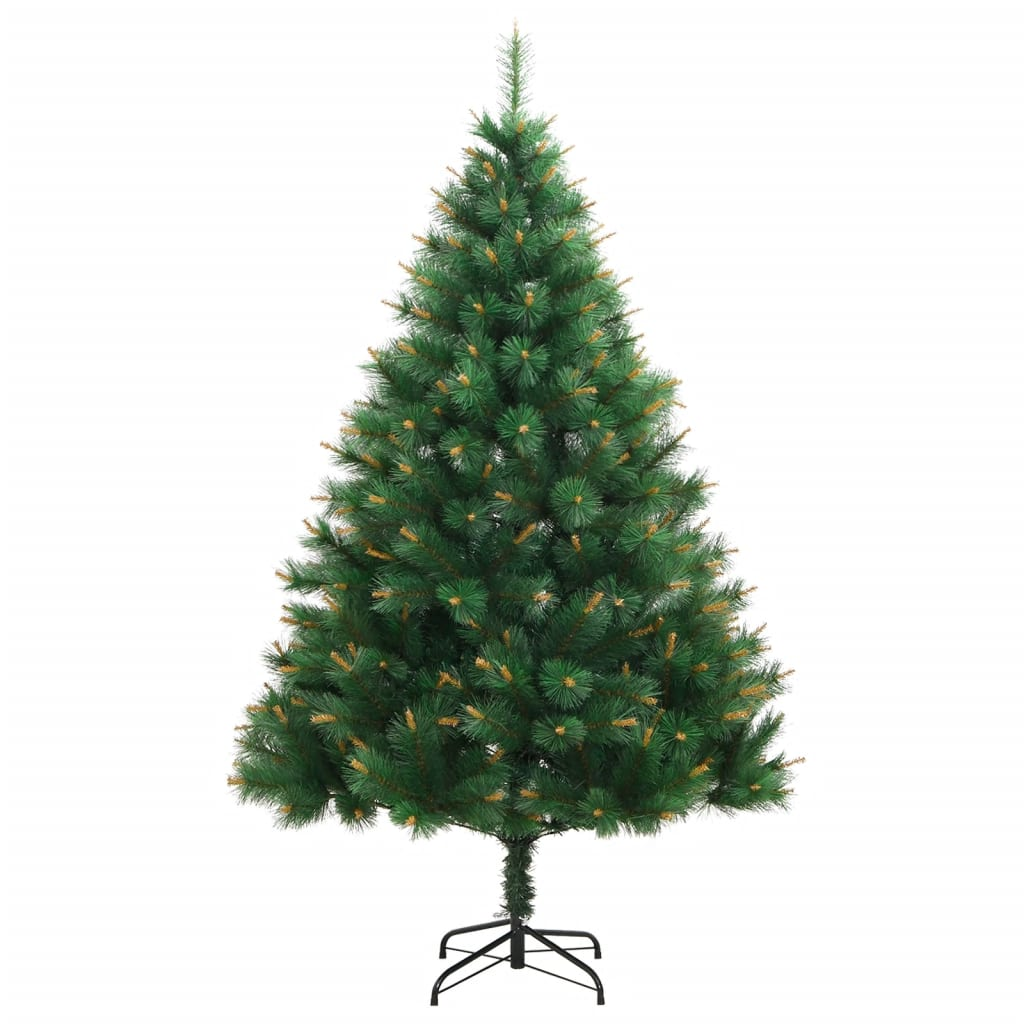 vidaXL Artificial Hinged Christmas Tree 300 LEDs 70.9"